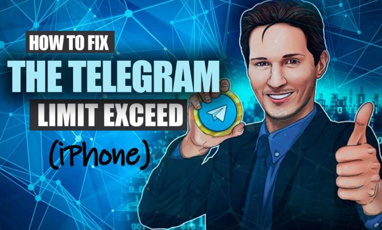 How to fix the telegram limit exceeded (iPhone)