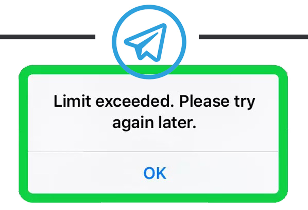 How to fix the telegram limit exceeded (iPhone)
