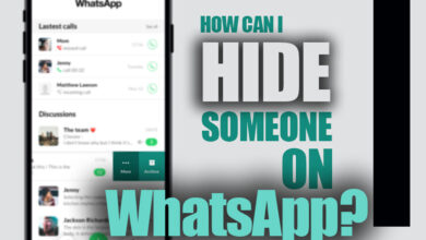How can I hide someone on WhatsApp?