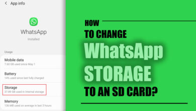 How to change WhatsApp storage to an SD card?