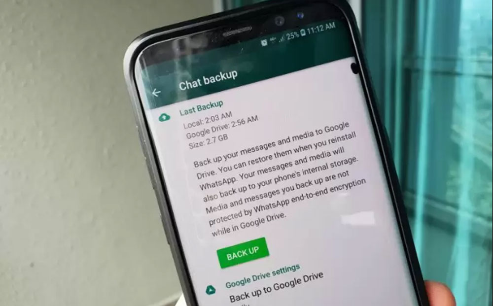 How to delete the backup of WhatsApp from Google Drive?
