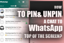 How to Pin & Unpin a Chat to WhatsApp's Top of the Screen?