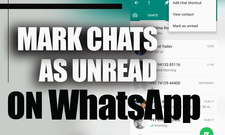 Everything about Mark Chats as Unread on WhatsApp (All Tips & Steps)