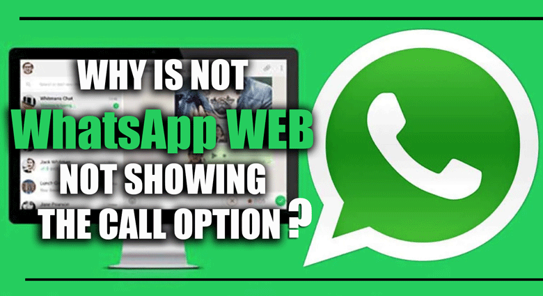 Why Isn't My WhatsApp Web Not Showing the Call Option